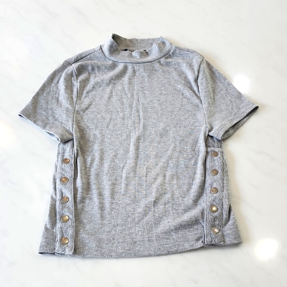 high neck tee